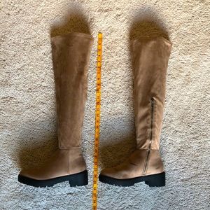 arnella corset back thigh high boot